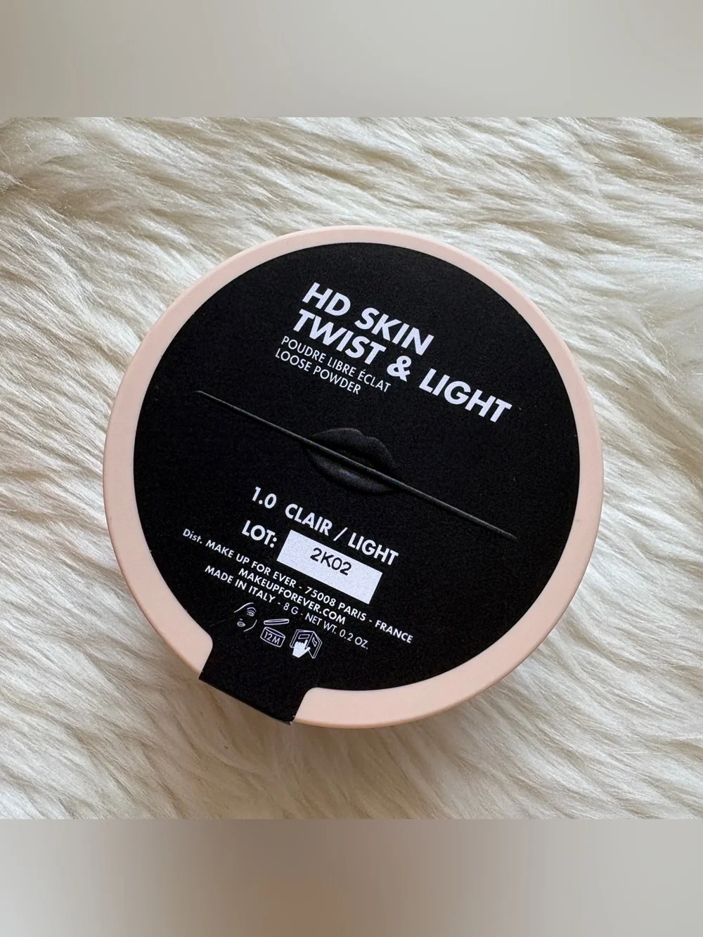 NEW Make Up For Ever HD Skin Twist & Light Loose Powder 1.0 Clair / Light 0.2 oz